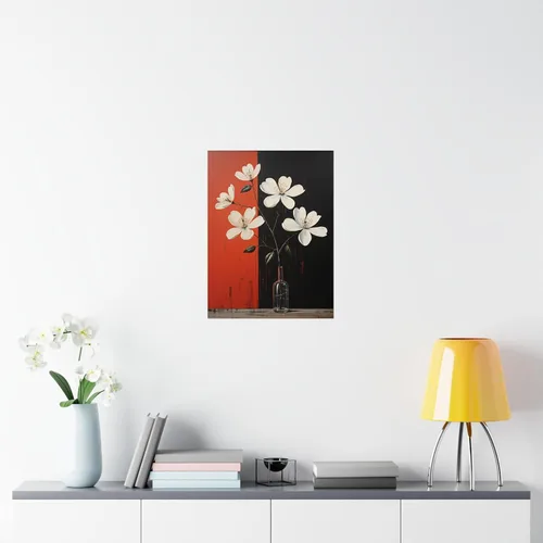 Vista 7 de CAPITUNEISKINEPA Michelia Flower Posters Gifts - Poster For Bedroom Mini Posters 9" x 11