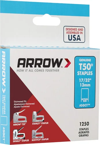 Vista 3 de Arrow Fastener 505516de pulgada. T50Heavy Duty Grapas 1250PC.