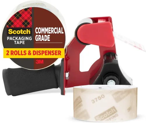 Vista 13 de Scotch Cinta de embalaje de grado comercial, 1.88 "x 54.6 yardas, para uso industrial resistente, 1 rollo (3750)