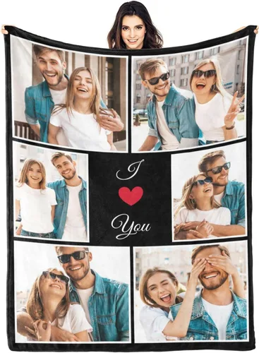 Vista 11 de Mantas personalizadas con foto, manta de fotos personalizada, mantas personalizadas con imagen, regalos personalizados para mujeres, hombres