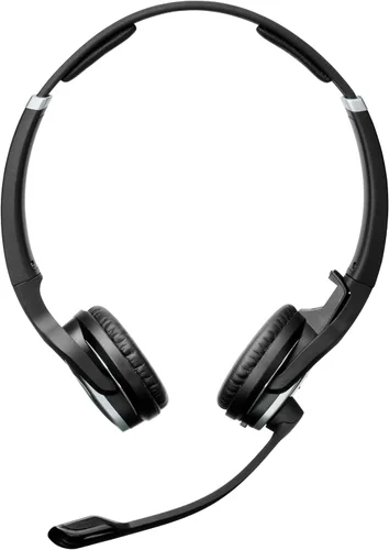 Vista 3 de Sennheiser Enterprise Solution SD Pro2 ML - Auriculares inalámbricos de doble cara con múltiples conectividad para teléfono de escritorio y Skype