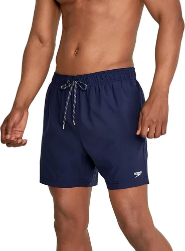 Vista 3 de Speedo Traje de baño para hombre, largo hasta la rodilla, forro cómodo Volley Solid