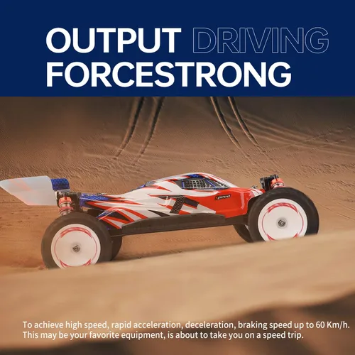 Vista 4 de GoolRC WLtoys 124008 - Autos RC sin escobillas para adultos, auto de control remoto a escala 1:12, 4WD 60KM/H, auto de carreras de alta velocidad