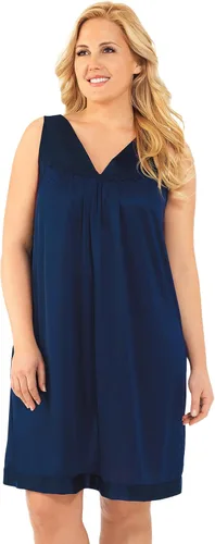 Vista 10 de Exquisite Form Women's 30107 Nylon Tricot Sleeveless Short Knee Length Nightgown Amaranto