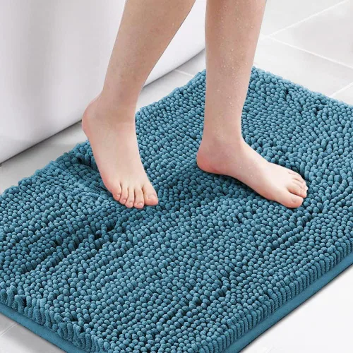 Vista 8 de H.VERSAILTEX Alfombra de Baño Alfombra de Baño Alfombras de Baño para Baño Antideslizante Alfombras de Baño Extra Gruesa de Chenilla Alfombra 17" x