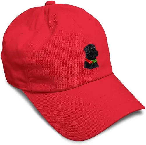 Vista 8 de Gorra de béisbol suave negra con cabeza de laboratorio bordada para perros, sarga de laboratorio negra, de algodón, con mosca de dragón, sombreros