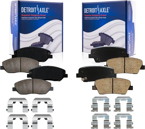 Vista 36 de Detroit Axle - Pastillas de Freno Delantero Izquierdo Reemplazo de Pinza de Disco para Ford Fusion Mazda 6 Lincoln MKZ Mercury Milan 2006-2012