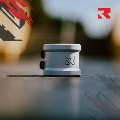 Vista 6 de ROOT INDUSTRIES Abrazaderas de litio para scooter - Abrazadera doble para scooter Pro - Compatible con manillares estándar/de gran tamaño, Blanco