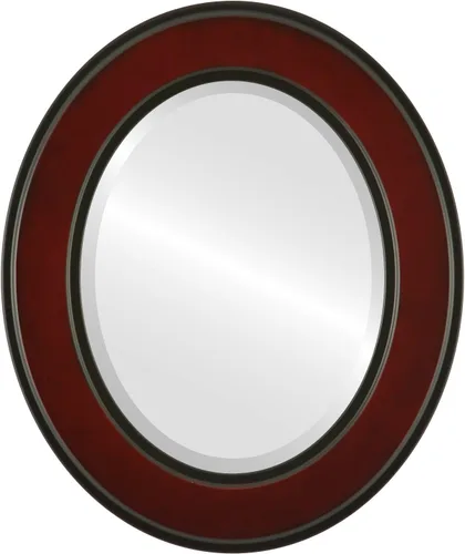 Vista 15 de ovalandroundmirrors. com Oval Espejo biselado en un estilo Montreal champaña Oro marco