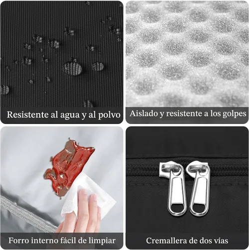 Vista 6 de MEXS - Lonchera térmica para mujeres y hombres, grande, reutilizable, para adultos, a rayas, a prueba de fugas, hielera portátil, para el trabajo