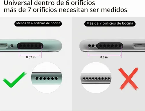 Vista 3 de 5 unidades USB C tapón antipolvo y 28 x altavoz de teléfono de malla adhesiva a prueba de polvo para iPhone Duo /18/17/16/15 Pro Max, Samsung Galaxy