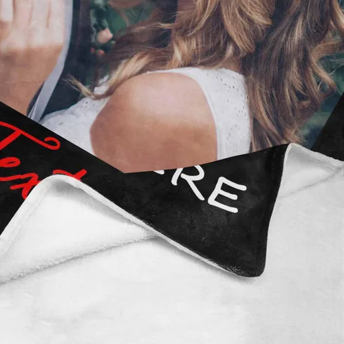 Vista 7 de YESCUSTOM Manta de fotos personalizada con tus fotos y textos, fabricada en Estados Unidos, regalo para esposas amigas para vacaciones, cumpleaños