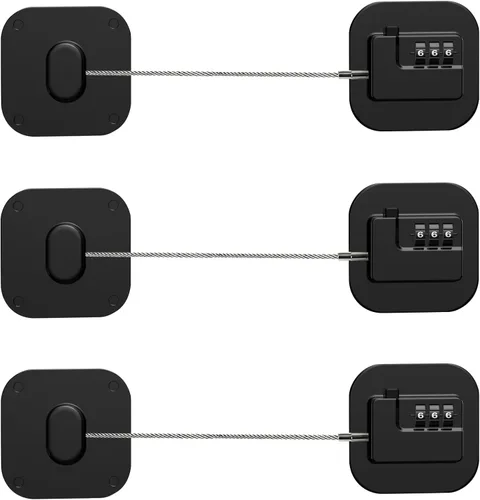Vista 15 de Cerradura para refrigerador Himake, cerradura de combinación para gabinetes de refrigerador