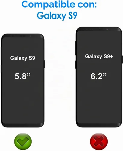 Vista 2 de JETech Protector de pantalla para Samsung Galaxy S9, película TPU Ultra HD, compatible con fundas, paquete de 2