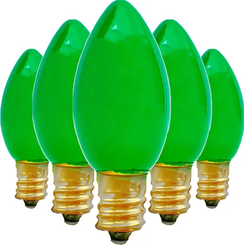 Vista 4 de EST. LEE DISPLAY L D 1902 Bombillas de repuesto para interiores y exteriores, C7, de cerámica, para Navidad, multicolor sólido
