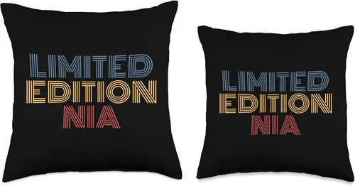 Vista 3 de Nia Limited Editon Personalized Name funny Throw Pillow
