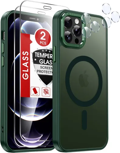 Vista 63 de LeYi Funda para iPhone XR: con protector de pantalla X2 + 2 funda para cámara [compatible con MagSafe] Funda protectora magnética i iphoneXR