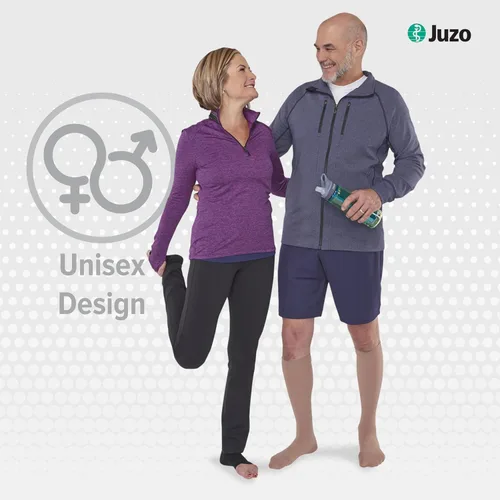 Vista 2 de Juzo Dynamic 3512 - Medias de compresión hasta la rodilla, 30-40 mmHg