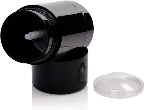 Vista 3 de 10 recipientes redondos de desodorante de 1.7 fl oz (1.7 fl oz), barra de llenado giratoria, contenedor de desodorante recargable vacío, botellas