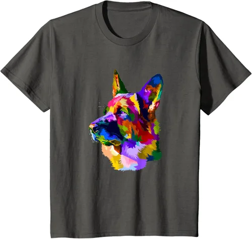 Vista 46 de Camiseta para dueño de perro de pastor alemán, Negro