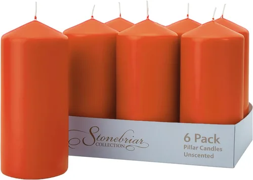 Vista 12 de Stonebriar Velas de pilar sin perfume, 18 horas de tiempo de combustión, velas de cera de larga duración para bodas, vacaciones, decoración