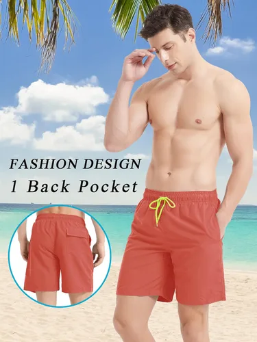 Vista 3 de TACVASEN Men's Summer Swim Trunks Quick Dry Surf Boardshorts Bathing Suit Shorts with Mesh Lining