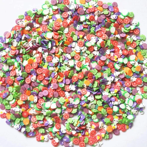 Vista 7 de 1.41 oz Mini Animales Fimo Rebanadas de Polímero Adultos Uñas Rebanadas de Arte Suministros de Diseño DIY Artesanía (Animales)