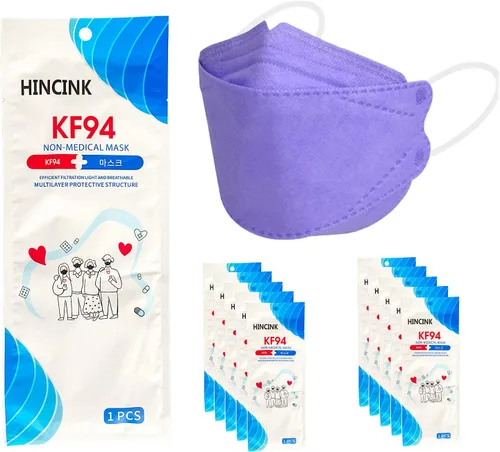 Vista 19 de Disposable Masks 10 Pack, 4-Layer Individually Wrapped Masks for Adults Adultos-colorido-a