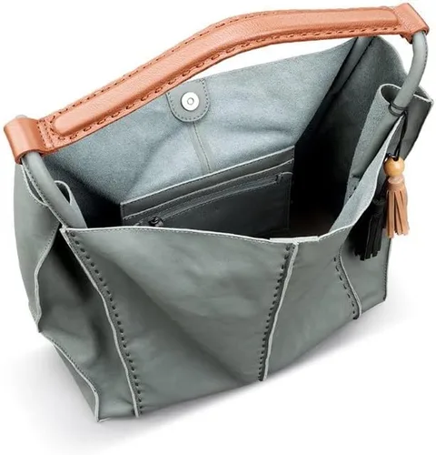 Vista 4 de The Sak Los Feliz Large Tote Bag in Leather Roomy Unlined Purse with Single Shoulder Strap