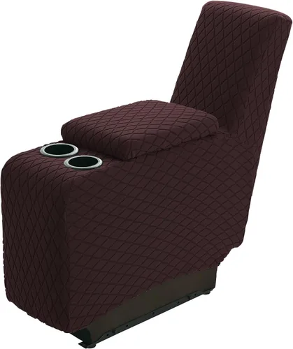 Vista 8 de Funda elástica para silla reclinable, 8 piezas de 1, 2, 3 plazas, funda para sillón reclinable con bolsillo y protector de muebles