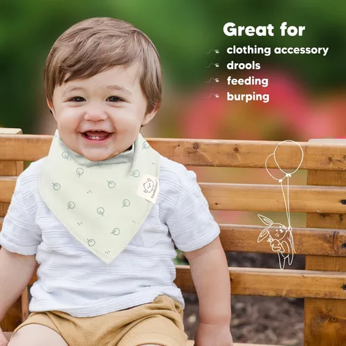 Vista 9 de KeaBabies Paquete de 8 baberos orgánicos para bebés para niñas y niños y baberos orgánicos para bebés, baberos de dentición para niños y niñas