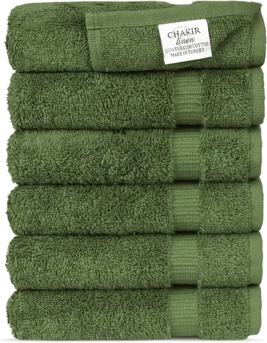 Vista 24 de Chakir Turkish Linens - Toallas turcas de 100% algodón, suaves y absorbentes (juego de 3 toallas personalizables, color aguamarina)