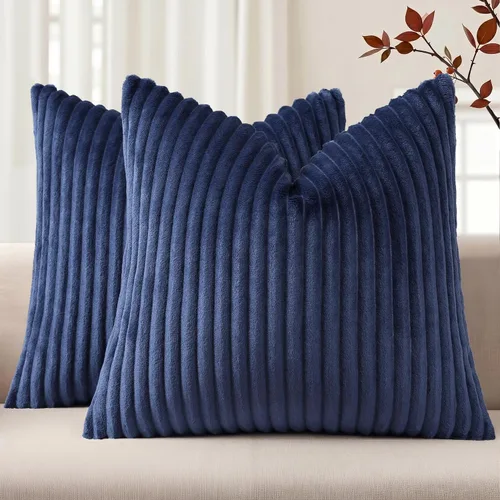Vista 36 de Simmore Juego de 2 fundas de almohada decorativas de verano de 16 x 16 pulgadas, fundas de almohada suaves de franela de felpa natural de doble cara