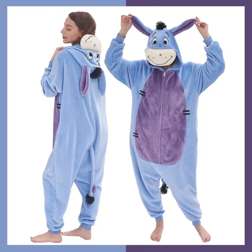 Vista 5 de GONAAP Unisex Adult Onesie Pajamas Animal One Piece Costume Cosplay Sleepwear