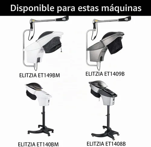 Vista 2 de Elitzia Capó de retención de calor para vapor micro niebla, cubierta de 3 piezas a prueba de agua gris