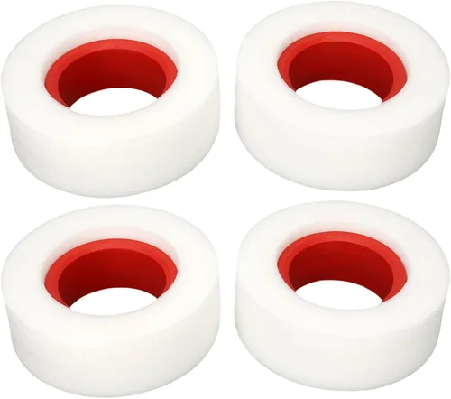 Vista 6 de 4 piezas de espuma para neumáticos RC, esponja suave de doble etapa de 2.2 pulgadas, espuma para neumáticos RC para 1/10 1/8 RC Crawler (rojo)