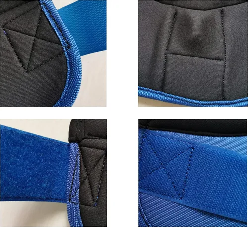 Vista 6 de LEAFOREST 2520D - Botas de campana de caballo sin giro, botas de campana de caballo balísticas equinas, botas de campana de sobrealcance azul, XL