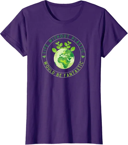 Vista 10 de Life Without Plastic Ecology Planet Original Vegan Gift T-Shirt