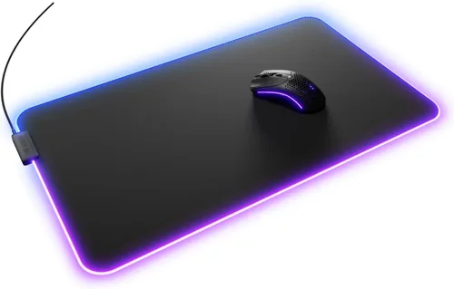 Vista 13 de GLORIOUS Gaming Mouse Pad GMP 2 GLED - XL - 2-Zone RGB Lighting, InfiniGlow RGB Stitchless Edge, Premium Cloth Surface, Grippy Rubber Base