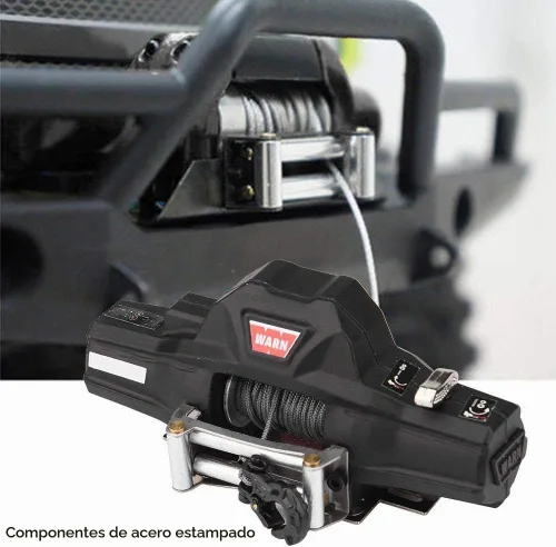 Vista 3 de Cabrestante automático de coche Rc, universal escala 1/8 modelo Rc vehículo oruga accesorio de coche Dualmotor Winch con control remoto inalámbrico