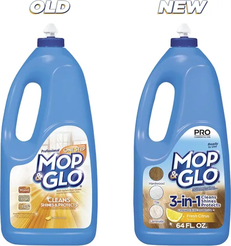 Vista 7 de Mop & Glo Limpiador profesional de pisos multisuperficie, aroma cítrico fresco, 64 onzas