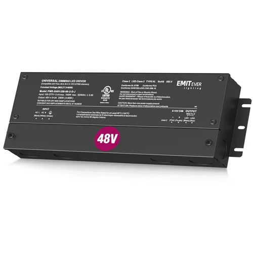 Vista 8 de EMITEVER Controlador LED regulable, fuente de alimentación regulable 5 en 1 de 48 V, 192 W, transformador de CA a CC de 2 canales para luz LED