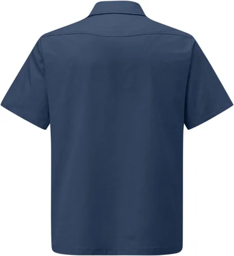 Vista 3 de Camisa de verano para hombre, manga corta, estilo guayabera, de lino, algodón, hippie, playa, con botones