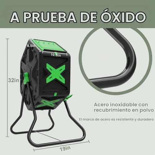 Vista 3 de SQUEEZE master Vaso de compostaje ligero de una sola cámara para compost de 18.5 galones/70L
