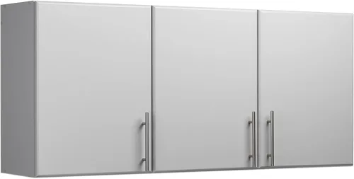Vista 10 de Prepac Elite - Armario de pared de 54 pulgadas, armario de almacenamiento gris claro con 2 estantes ajustables, almacenamiento para despensa, cocina