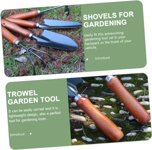 Vista 5 de VANZACK 1 Set Garden Hand Trowel Ergonomic Gardening Tools for Planting Digging Weeding and Transplanting Durable Design for Efficient Garden Work