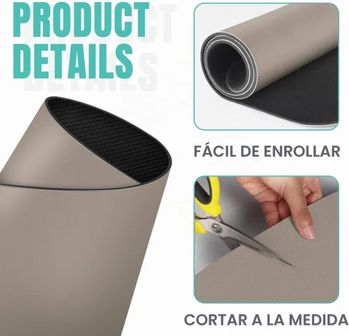 Vista 4 de Tapete de café súper absorbente para secar platos, tapete para barra de Caqui