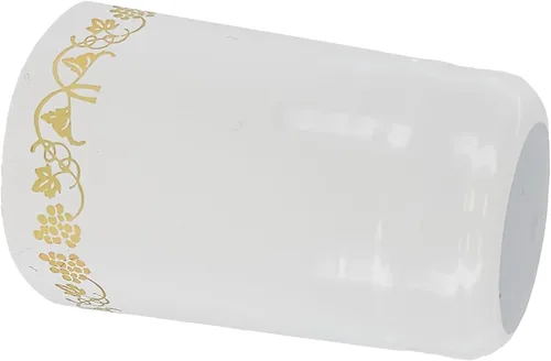 Vista 4 de Cápsulas termorretráctiles de PVC para botellas de vino - 100 unidades (blanco con oro)
