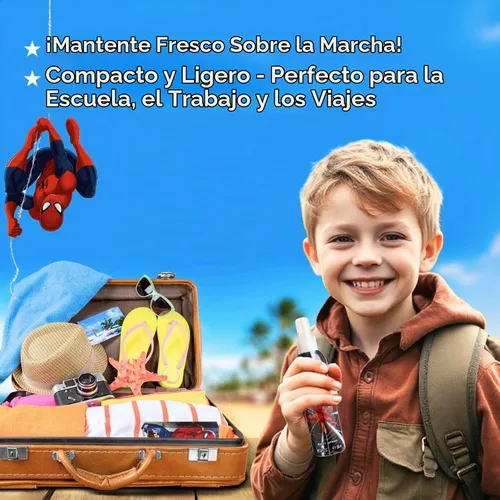 Vista 6 de Marvel Spider-Man, Colonia Fresca para Niños, Rojo/Blanco/Azul/Negro, 200 ml