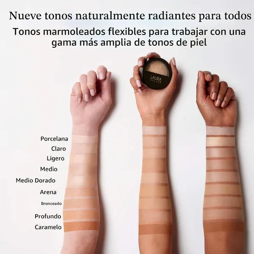 Vista 5 de LAURA GELLER NEW YORK Baked Balance-N-Glow Base Iluminadora - Porcelana - Cobertura Modulable de Transparente a Ligera - Acabado Satinado 01